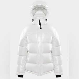 The Super Puff Hi Gloss Jacket in Bright White